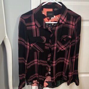 Guess Black and Coral Shirt